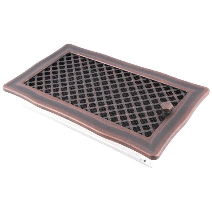 Krbová mřížka 16x32 cm, PREMIUM DECO měděná patina s žaluzií