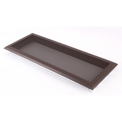 Krbová mřížka 16x45 cm, PREMIUM hnědý brokát