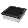 Krbová mřížka 16x16 cm, PREMIUM TREND černý mat s žaluzií