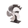 Ventilátor na kamna FLAMINGO pětilopatkový, stříbrný