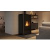 Krbová kamna AQUAFLAM ® 25 s výměníkem - černá, manuální regulace