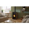 Krbová kamna AQUAFLAM VARIO ® BARMA 11/5kW dlažba Ořech, elektronická regulace
