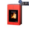 Krbová kamna AQUAFLAM VARIO ® SAPORO 11/5kW červená, elektronická regulace
