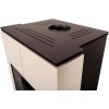 Krbová kamna AQUAFLAM VARIO ® SAPORO 11/5kW krémová, elektronická regulace