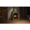 Krbová kamna AQUAFLAM VARIO ® SAPORO 11kW olivová (teplovzdušná verze)