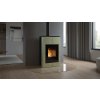 Krbová kamna AQUAFLAM VARIO ® SAPORO 11kW olivová (teplovzdušná verze)