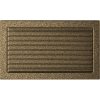 Krbová mřížka 22x37 BASIC staré zlato s žaluzií