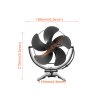 Ventilátor na kouřovod FLAMINGO pětilopatkový magnetický, naklápěcí, černý