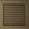 Krbová mřížka 22x22 BASIC staré zlato s žaluzií