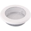 Krbová mřížka KULATÁ 125 mm bílá