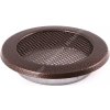 Krbová mřížka KULATÁ 125 mm stará měď