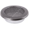 Krbová mřížka KULATÁ 125 mm staré stříbro
