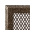Krbová mřížka 10x20 cm, PREMIUM staré zlato