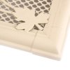 Krbová mřížka 16x16 cm, PREMIUM RETRO slonová kost s žaluzií