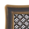 Krbová mřížka 16x32 cm, PREMIUM DECO zlatá patina s žaluzií