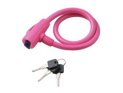 Zámok na kľúč 12x650mm Extend ružový