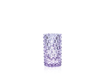 Lilac Hobnail Bud Vase