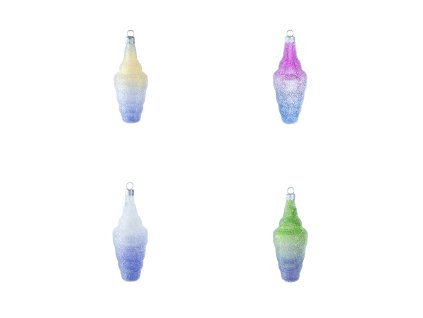 10242 christmas ornament aurora prism set of 4 colours