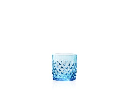 KLIMCHI Hobnail Azure Whiskey Glass