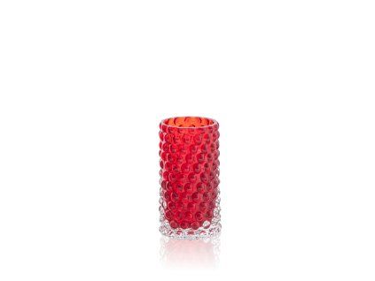KLIMCHI Bud Vase Hobnail Garnet (1)