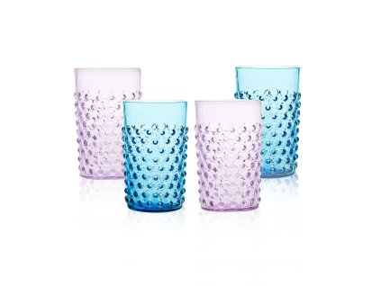 Galaxy Lilac Hobnail Tumbler (set of 4)