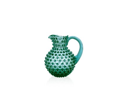 KLIMCHI Iridescent Aquamarine Hobnail Jug Small