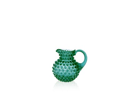 KLIMCHI Iridescent Aquamarine Hobnail Creamer Jug