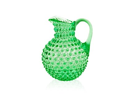 KLIMCHI Iridescent Green Hobnail Jug