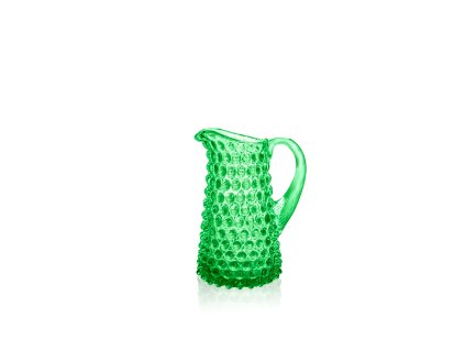 KLIMCHI Iridescent Green Hobnail Jug Tall Mini