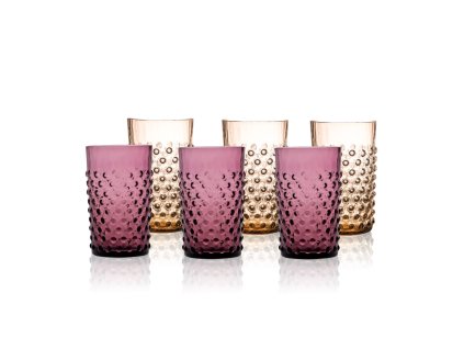 KLIMCHI Galaxy Tumblers Set Of 6pcs Violet Bronze