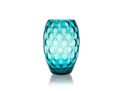 2845 aquamarine kugel egg vase