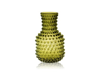 2923 bonsai green hobnail carafe