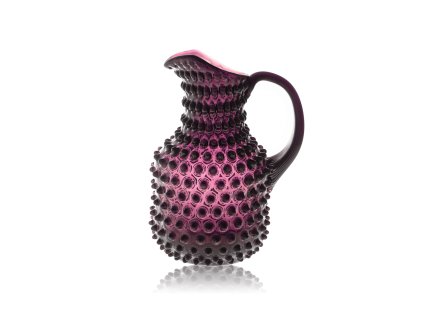 2944 violet hobnail square jug