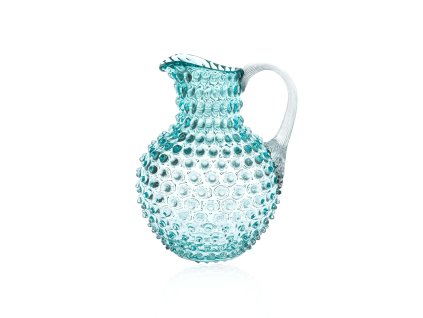 3493 3 underlay aquamarine hobnail large jug 2l