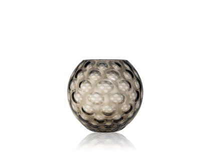 3909 underlay black smoke kugel round vase