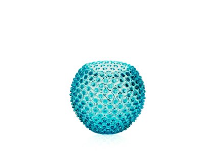 5295 aquamarine hobnail round vase