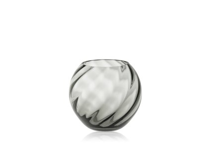 5454 grey smoke marika round vase