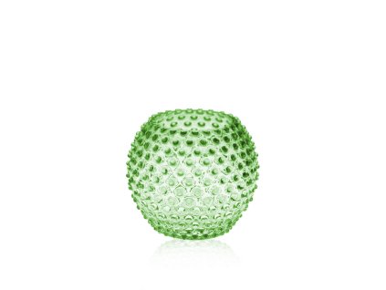 5493 light green hobnail round vase