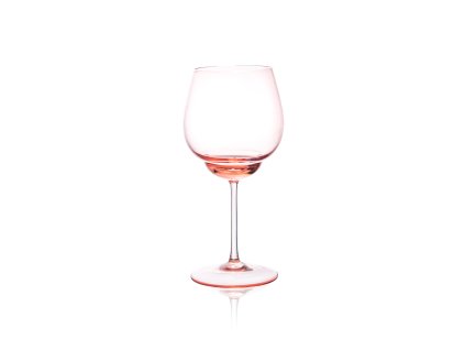 6258 1 shadows red wine glass in suede pink set of 2