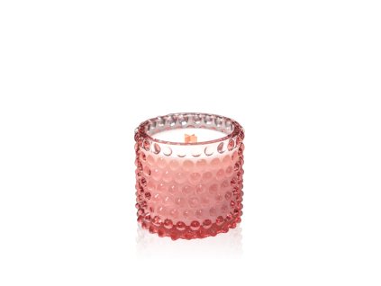 6435 rosaline hobnail candle small