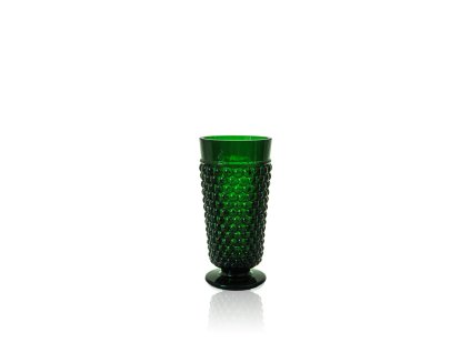 6567 2 dark green hobnail goblet set of 2