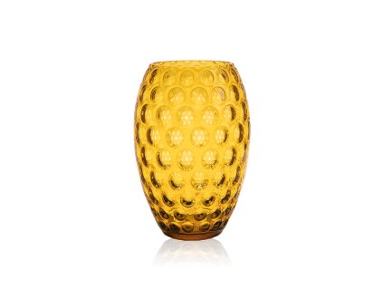 7224 amber kugel egg vase
