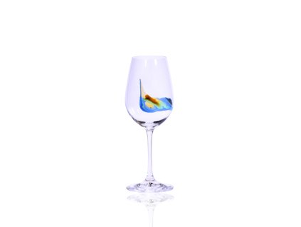 9672 hand painted verona white wine 350 ml stripe atlantic set of 2