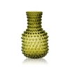 2923 bonsai green hobnail carafe