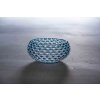 3376 7 underlay blue smoke hobnail large bowl
