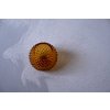 3409 1 amber hobnail round vase