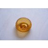 3412 1 amber hobnail large bowl