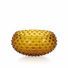 3412 amber hobnail large bowl