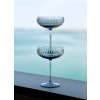 4716 6 lyon champagne saucer blue smoke set of 2