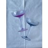 4716 8 lyon champagne saucer blue smoke set of 2